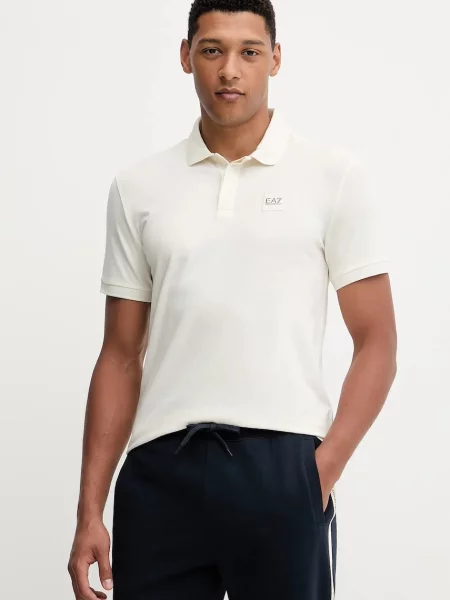 Emporio Armani tricou polo uni bej