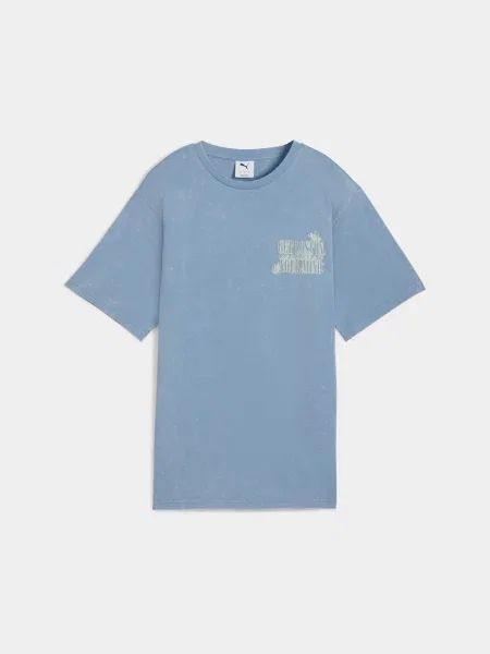 Футболка PUMA Graphic Tee комбінований верх синій
