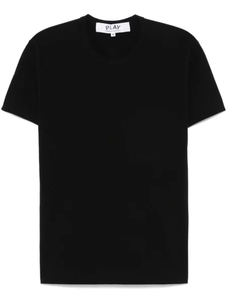 Tricou Comme Des Garcons Play cu motiv cu inimi negru