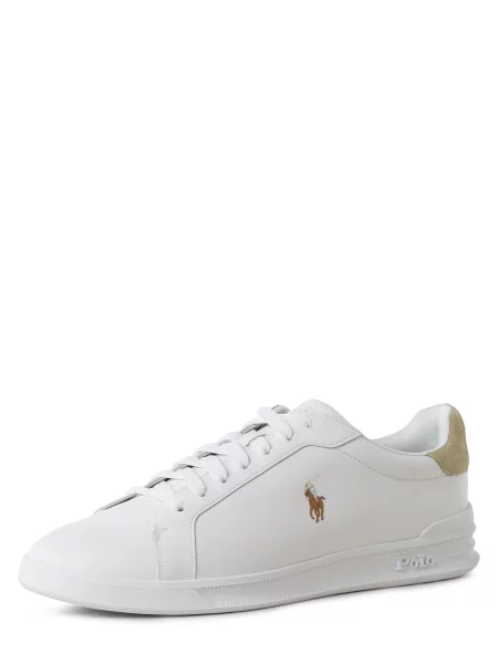 Sneakerși Polo Ralph Lauren din piele alb
