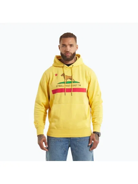 Hanorac cu glugă Pitbull West Coast cu glugă galben