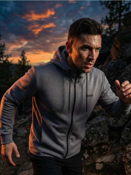 Sinsay Rozpinana bluza z kapturem szary