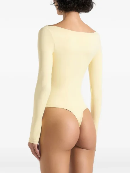 Body Manière De Voir cu decolteu barcă galben