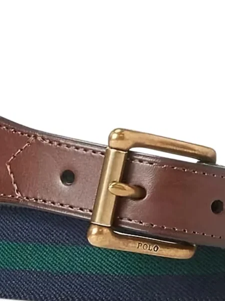 Froté široký pruhovaný šál Polo Ralph Lauren modrý