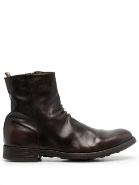 Cizme scurte Officine Creative din piele