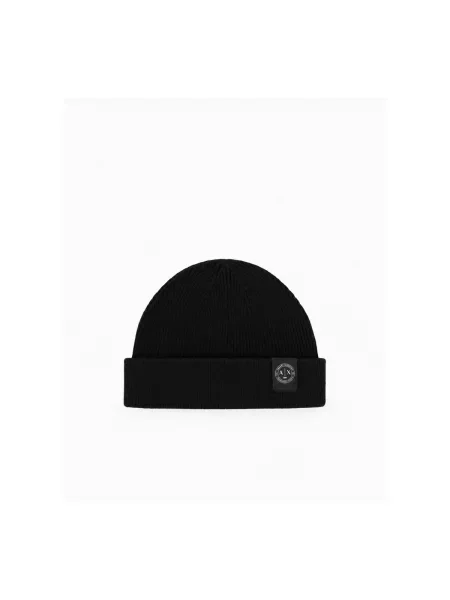 Căciulă Armani Exchange de lână negru