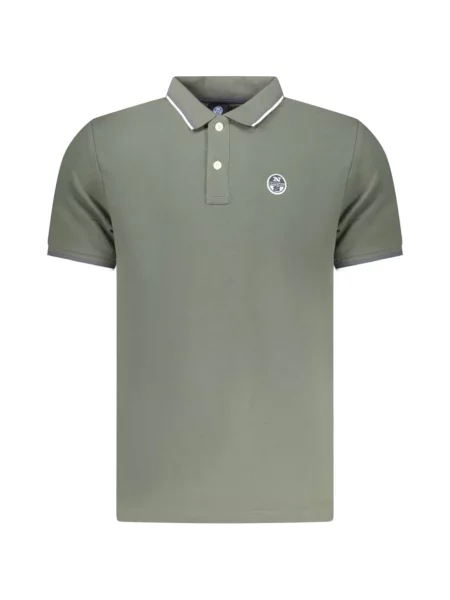 Tricou polo North Sails cu autograf verde