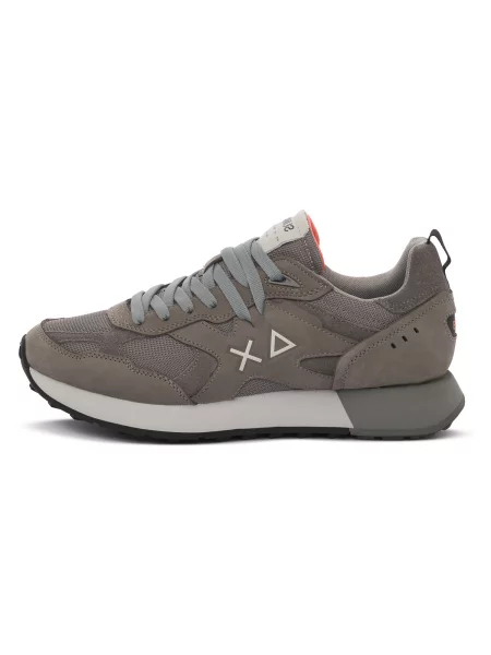 Pantofi Sun68 din nubuc gri