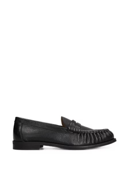 Pantofi loafer Julie Dee cu volane negru