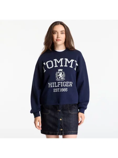 Mikina Tommy Hilfiger Varsity Crest Mdrn Sweatshirt Dark Night Navy L námořnictvo