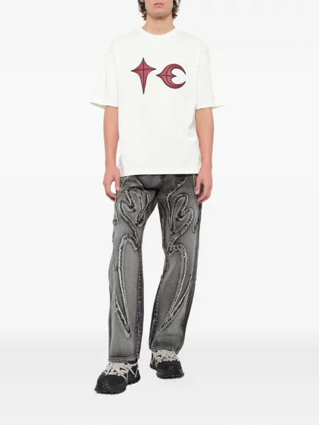 Tricou Thug Club cu imagine alb