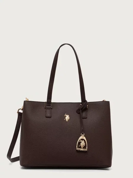 Geantă shopper U.s. Polo Assn. din piele maro