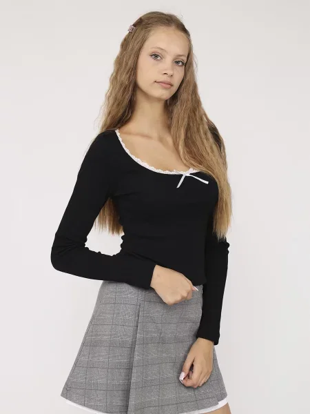 Лонгслів YUKI чорний