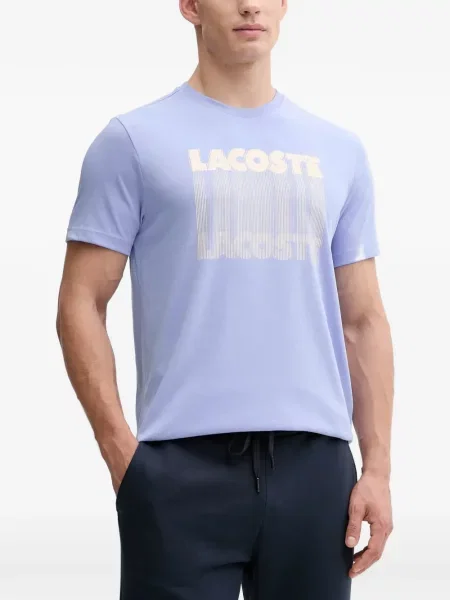 Tricou Lacoste cu imagine violet