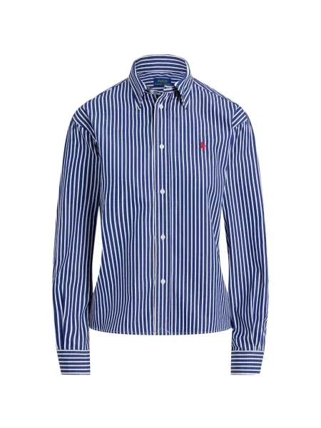 Fleece polo Polo Ralph Lauren με κέντημα με λαιμόκοψη v κόκκινο
