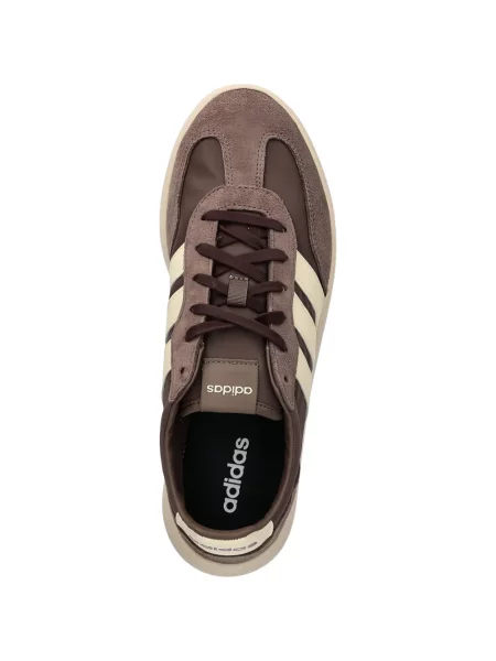 Pantaloni Adidas cu dungi alergare cu broderie albastru