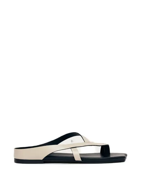 Sandale Alohas din piele asimetrice