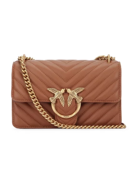 Mała mały torebka Pinko brązowa