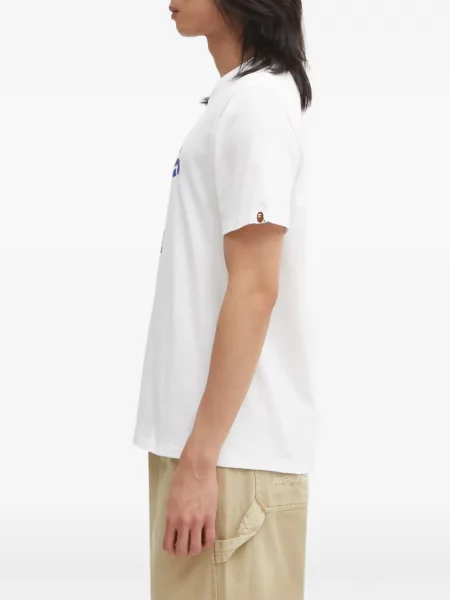 Tricou A Bathing Ape® cu imagine alb