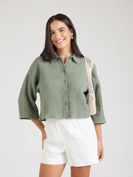 VERO MODA Bluză VMNATALI pastel verde