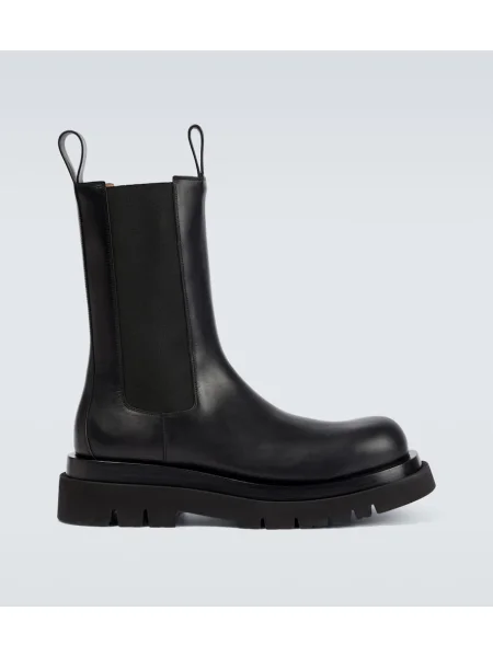 Cizme scurte Bottega Veneta Lug din piele negru