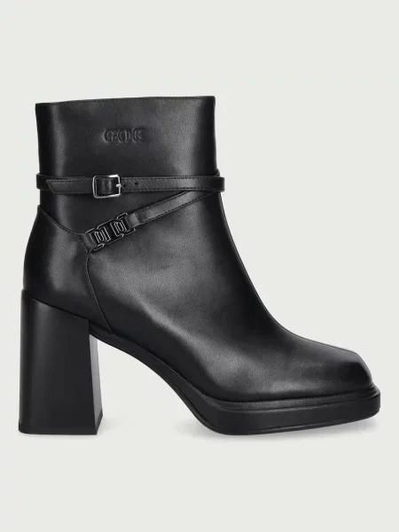 Goe botine pentru femei din piele negru