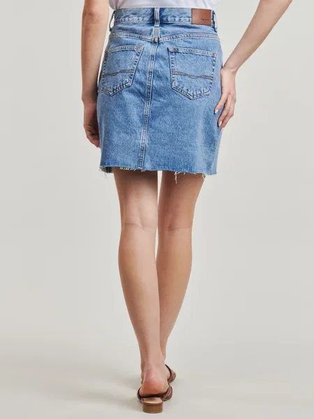 Fustă din denim Pepe Jeans albastru