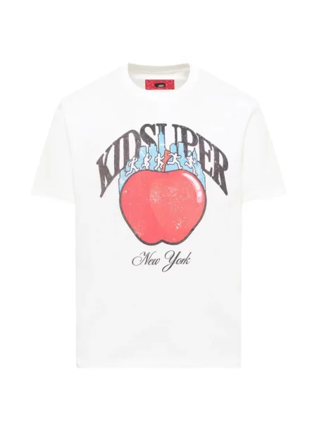 Tricou Kidsuper cu imagine alb