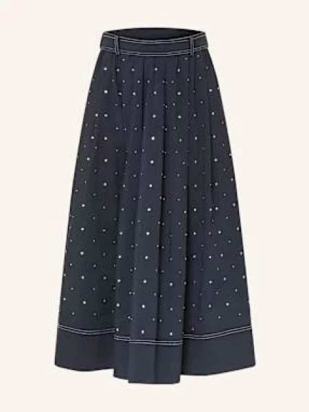 Maje Spódnica Z Ćwiekami blau granatowa