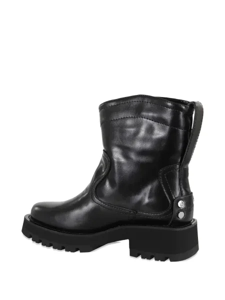Botine Ganni din piele negru