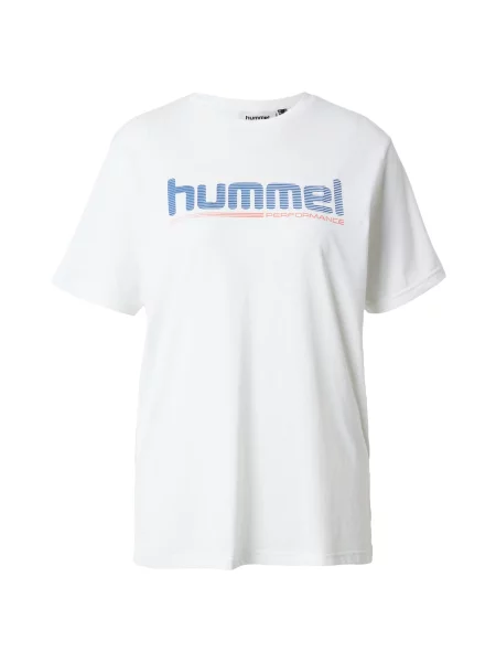 Hummel Tricou funcțional bleumarin / sângeriu alb