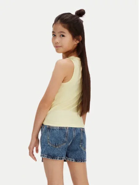 Dětské top Calvin Klein Jeans žlutý