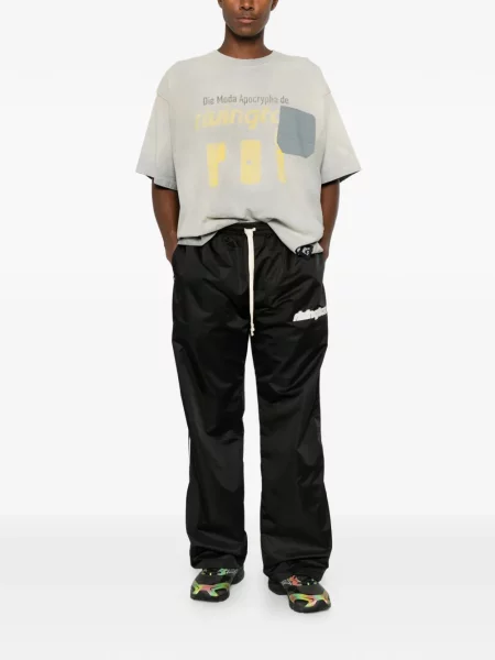 Ριγέ τρέξιμο παντελόνι Rivington Roi Rebis με σχέδιο μαύρο
