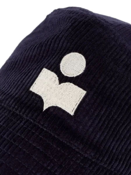 Pălărie Isabel Marant cu broderie albastru