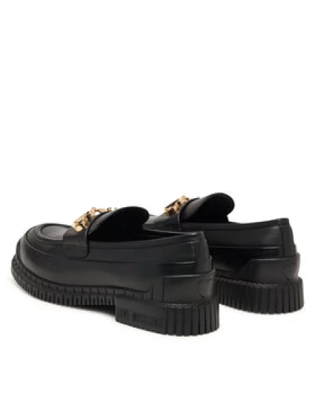LOVE MOSCHINO Loaferek fekete