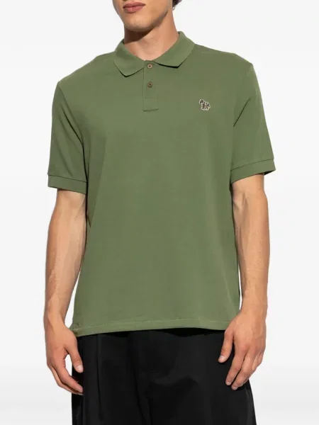 Tricou polo Ps Paul Smith cu model zebră verde