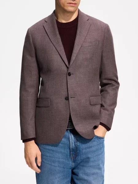 Reserved Блейзер regular fit коричневий