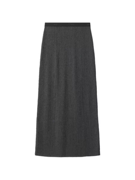 Maxi sukňa Maison Kitsuné sivá