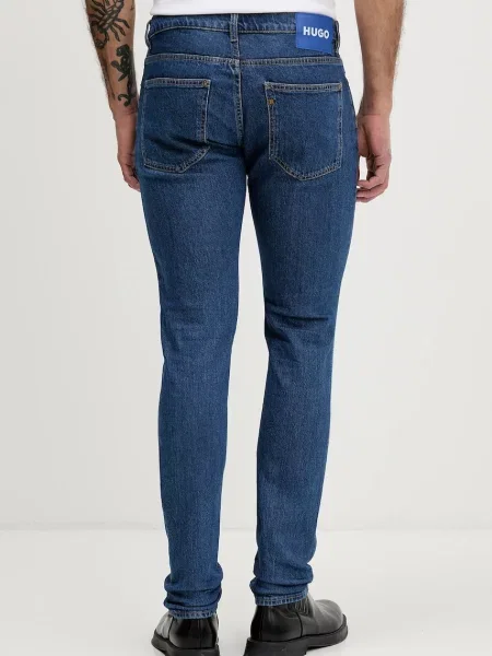 HUGO Blugi Zane Bleumarin Skinny Fit albastru