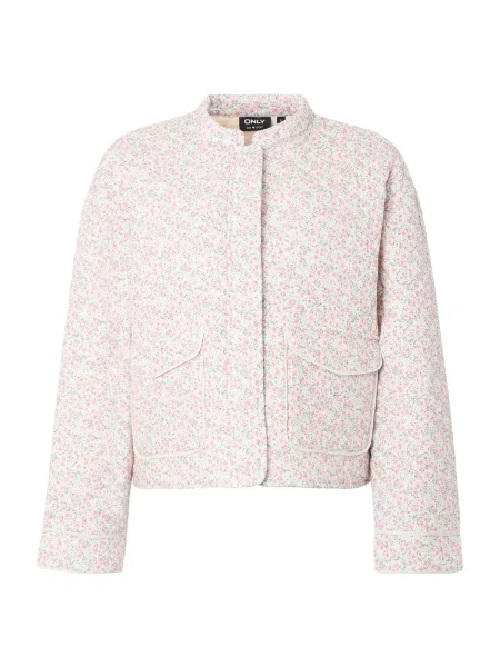 ONLY Geacă de primăvară-toamnă ONLHALLIE verde / roz / roz închis alb
