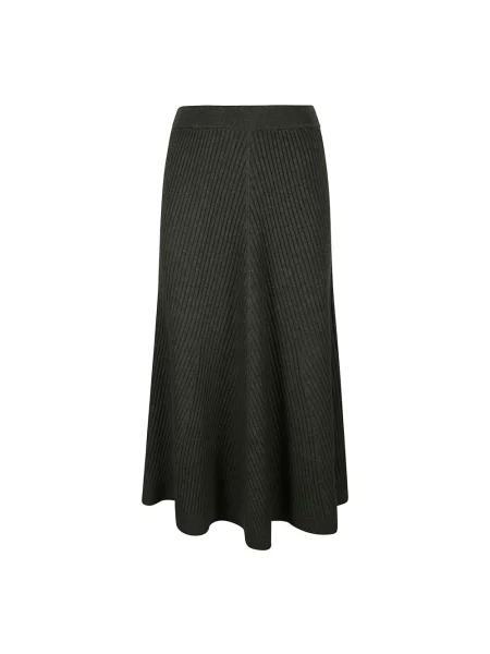 Spódnica midi Victoria Beckham wełniana zielona