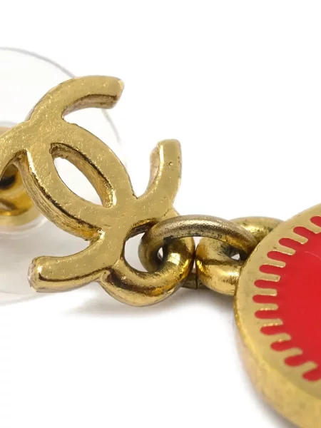 Pozlacené náušnice Chanel Pre-owned zlaté