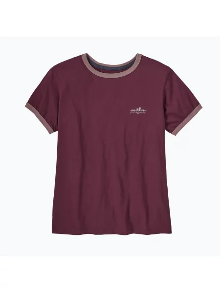 Tricou pentru femei Patagonia Fitz Roy Foothills Ringer Tee berry fig