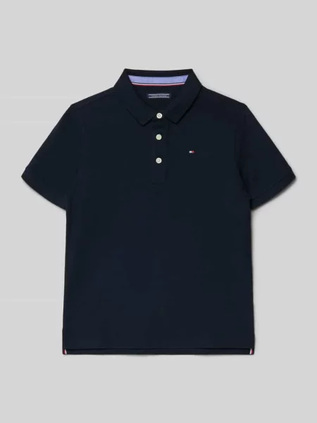 T-shirt z wyhaftowanym logo Tommy Hilfiger Teens granatowa