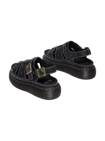 Кожаные босоножки Dr. Martens на платформе
