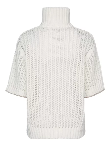 Pulover Brunello Cucinelli alb