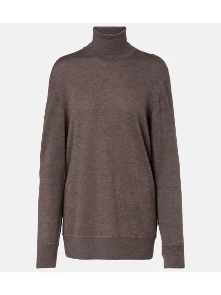 Heláncă The Row din cașmir maro