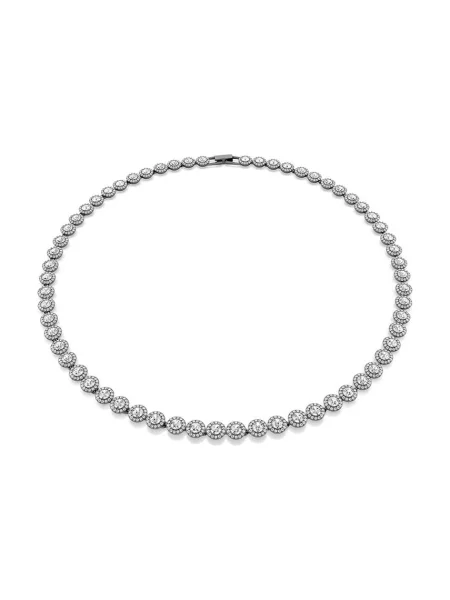Naszyjnik Swarovski szary