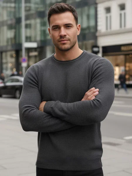 Sweter antracytowy