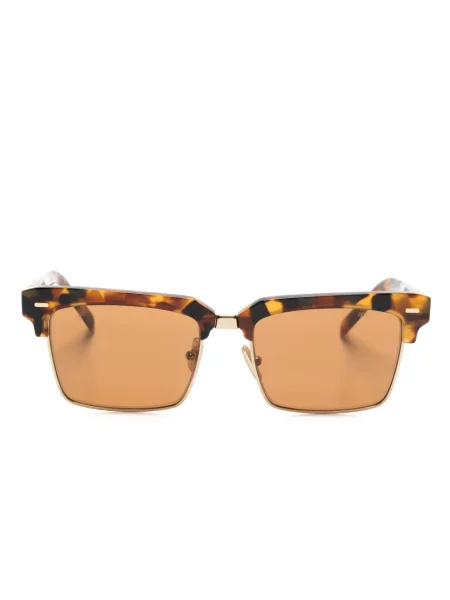 Saulės akiniai Miu Miu Eyewear ruda